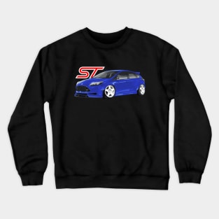 Focus ST Mk3 Performance Blue Hot hatch Crewneck Sweatshirt